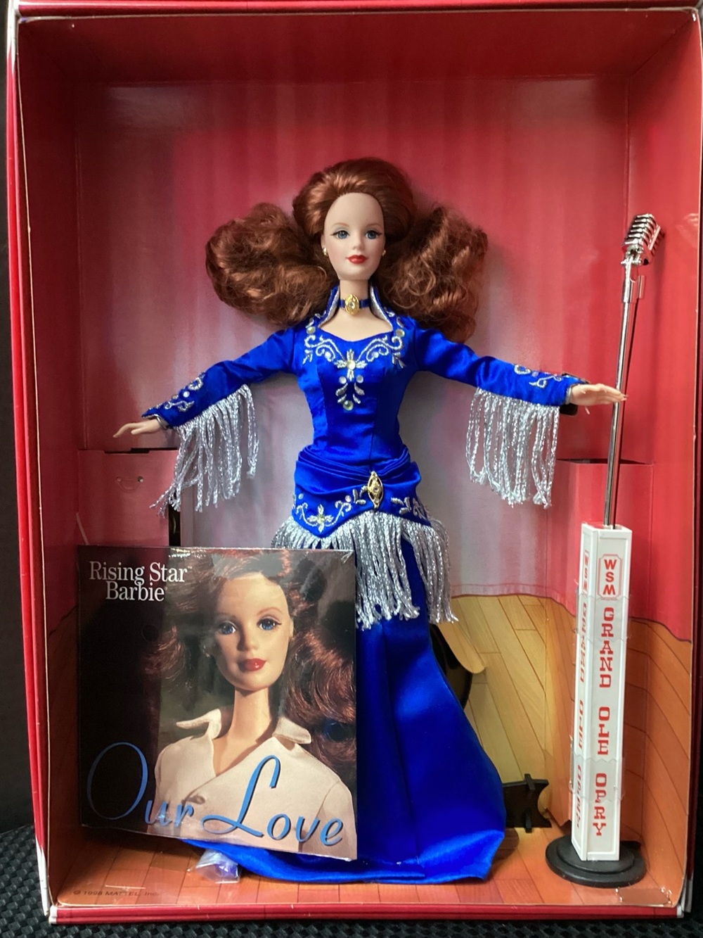 Rising Star Barbie Blue Fringe Performance Gown with Silver Accents